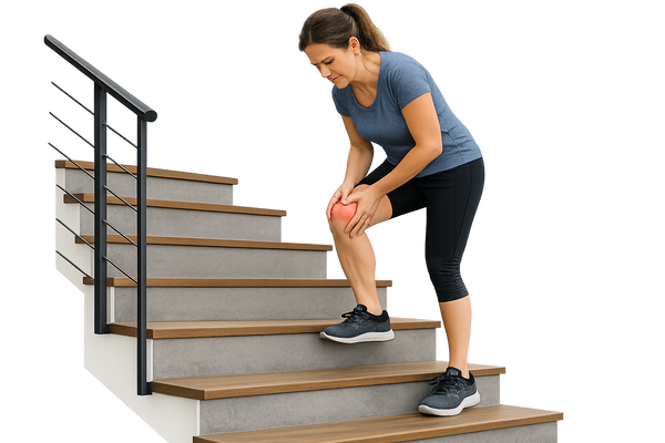 Knees that complain on the stairs